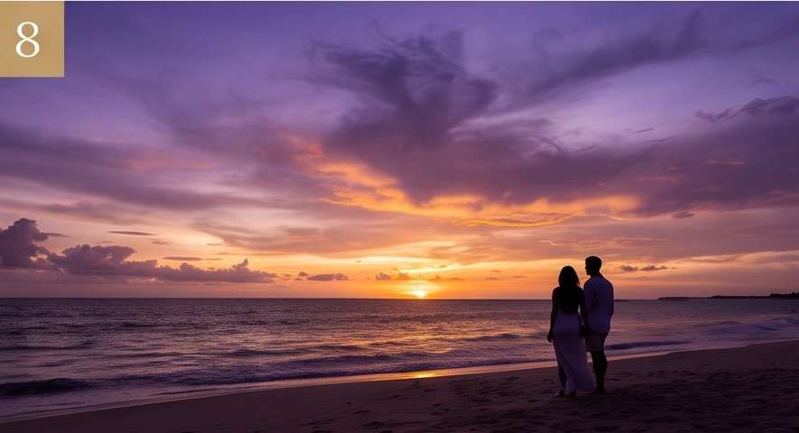 Pôr do sol na praia